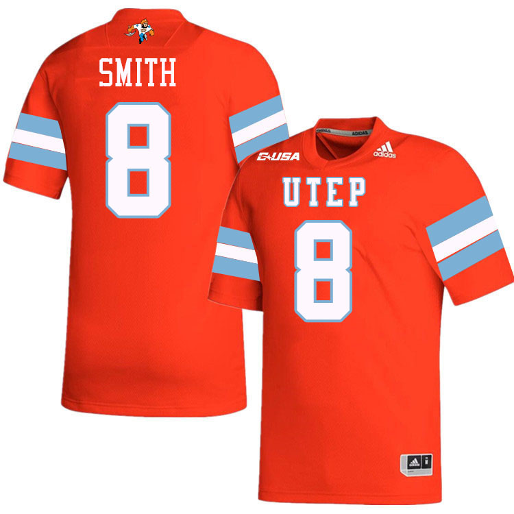 #8 Shay Smith UTEP Jersey,UTEP Miners College Football Jersey,Uniforms-Throwback